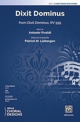 Dixit Dominus Three-Part Mixed choral sheet music cover